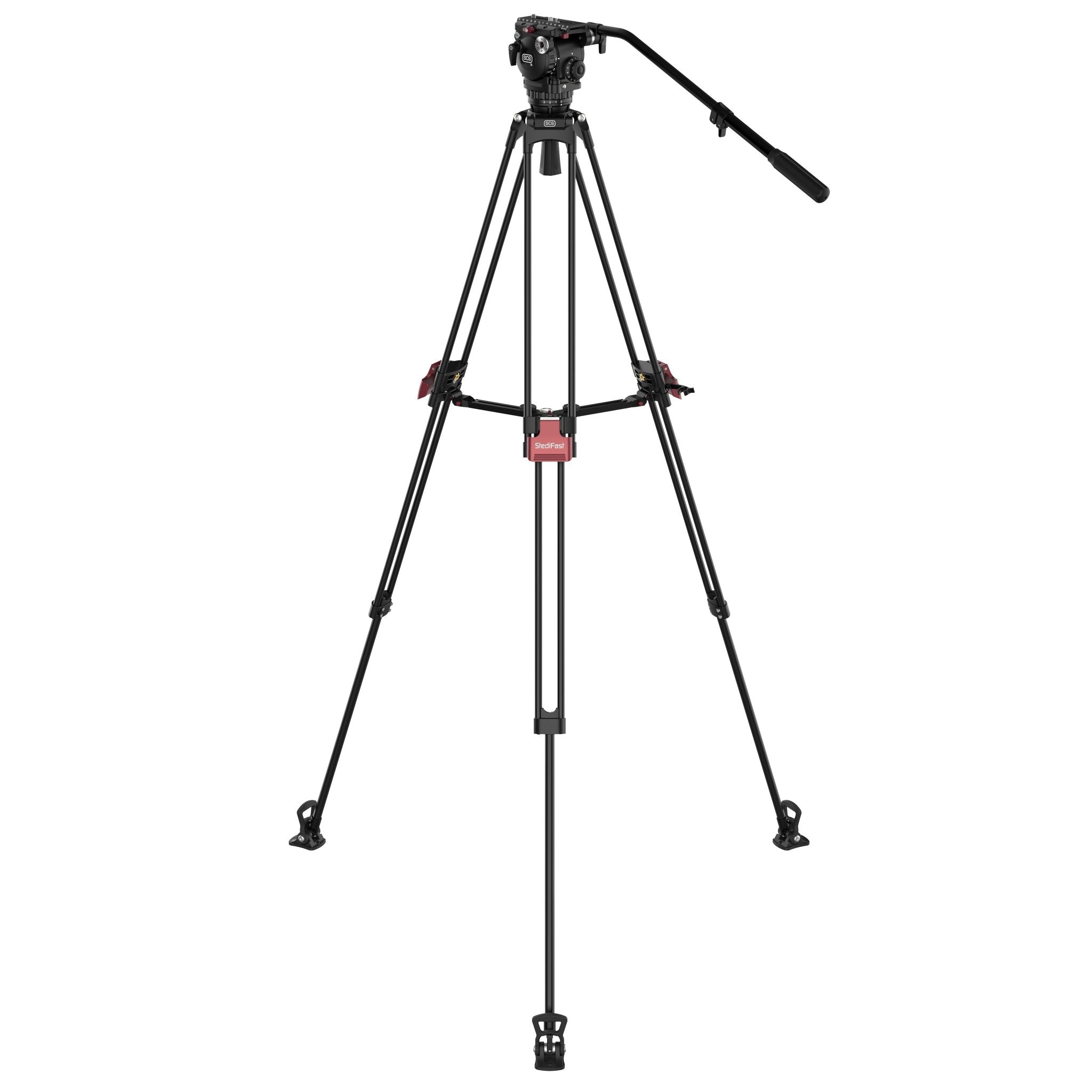 SCG T8 StediFast Tripod System Aluminum Camera Tripod of 14mm tubes with mid-level spreader.