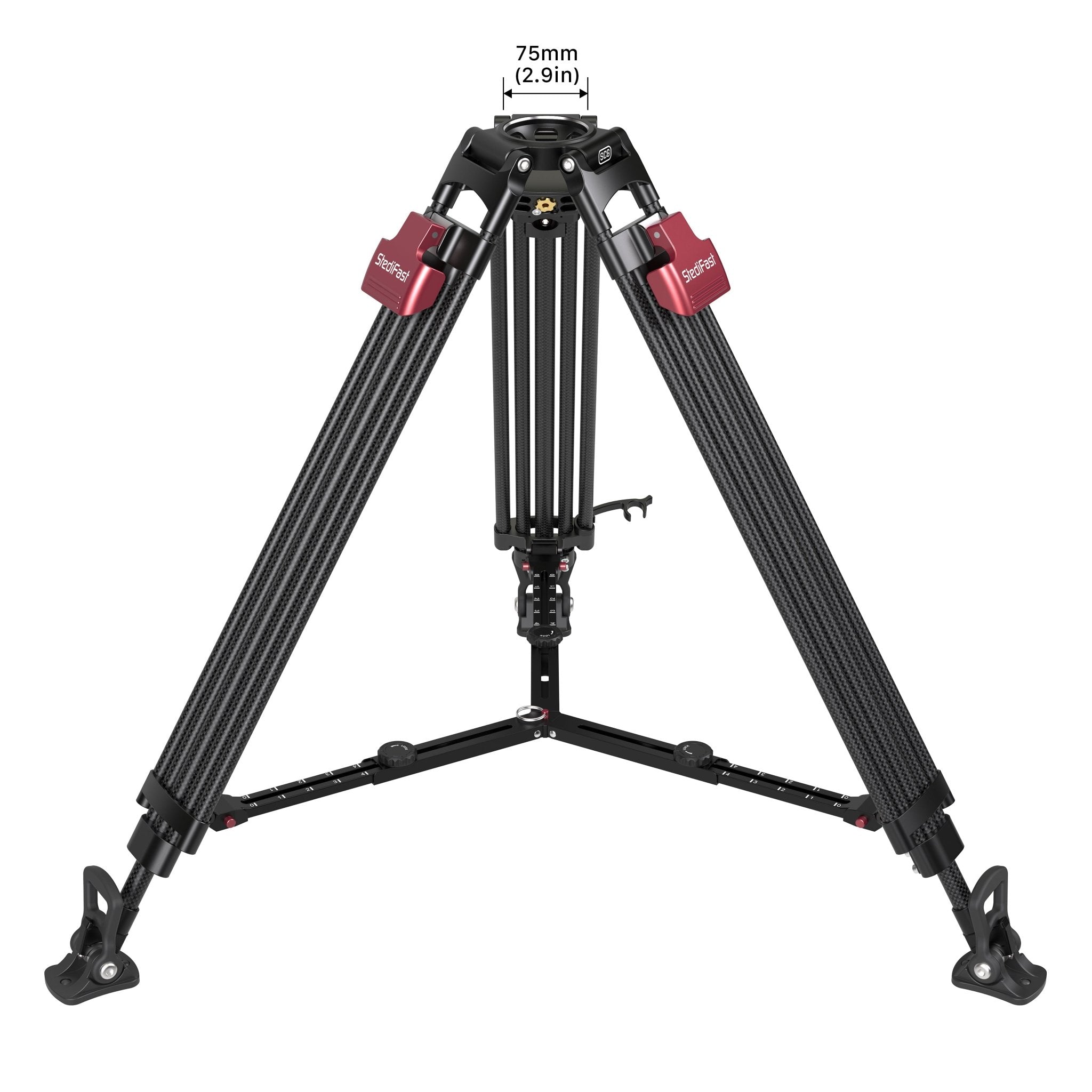 SCG StediFast camera tripod with a 75mm bowl head fitting.