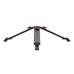 The SCG StediFast Carbon Fiber Tripod can work at a lowest shooting height of 30cm without the spreader.